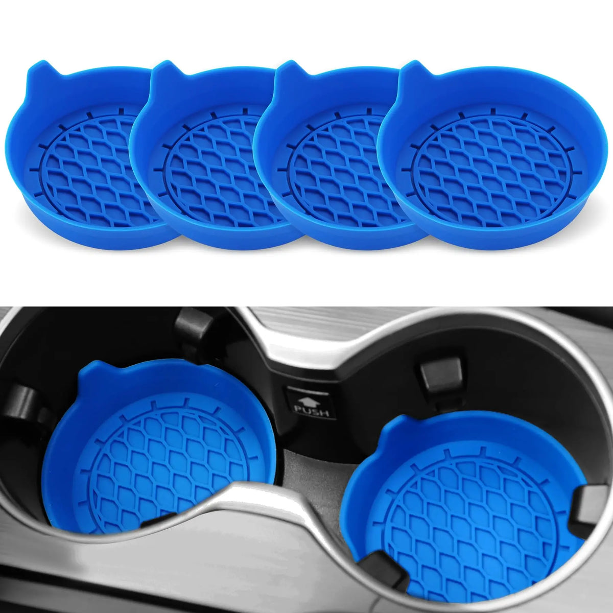 Car Cup Holder Coaster Silicone Insert | 2pcs/4pcs