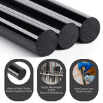 1/5 Pcs Acetal Polymer Rod Plastic Rod Black/White Length 100-300MM Diameter 5-15mm Su close-up view