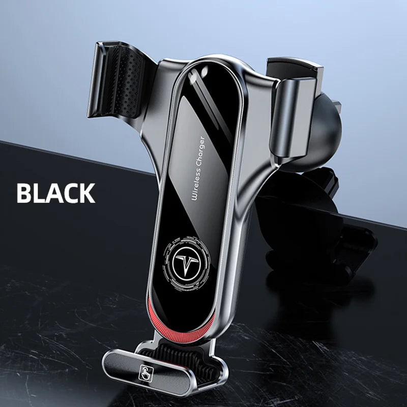 T11 15W Wireless Charger Smart Sensor Phone Holder Mount Auto sensing Wireless High Speed Electric Induction Fast Car Charging