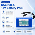 12V 18650 Lithium Battery Pack with BMS and Charger alternate view