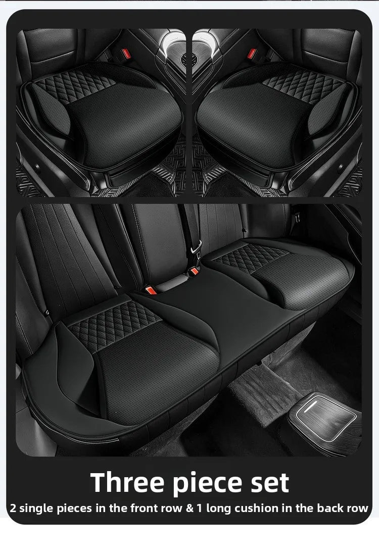 Universal Ergonomic Car Seat Cover Built-in 6cm Lumbar Support and Leg Bolster Breathabl detail view