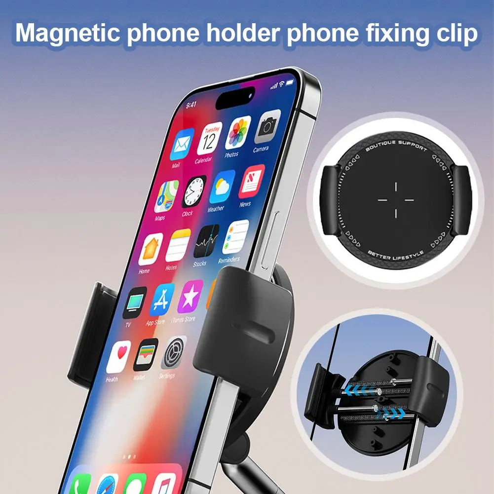 Magnetic Phone Clamp for Magnet Car Phone Holder Universal Mounts Cycling Cellphone Cl close-up view