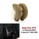 2PCS Set Car Front Rear Air Conditioning AC Vent Rolling Wheel For Mercedes BENZ E Class W211 E220 E280 E320 E350 E55
