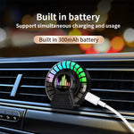 Car Air Freshener with RGB Music Rhythm Lamp | 2pcs Car Vent Aromatherapy Light close-up view