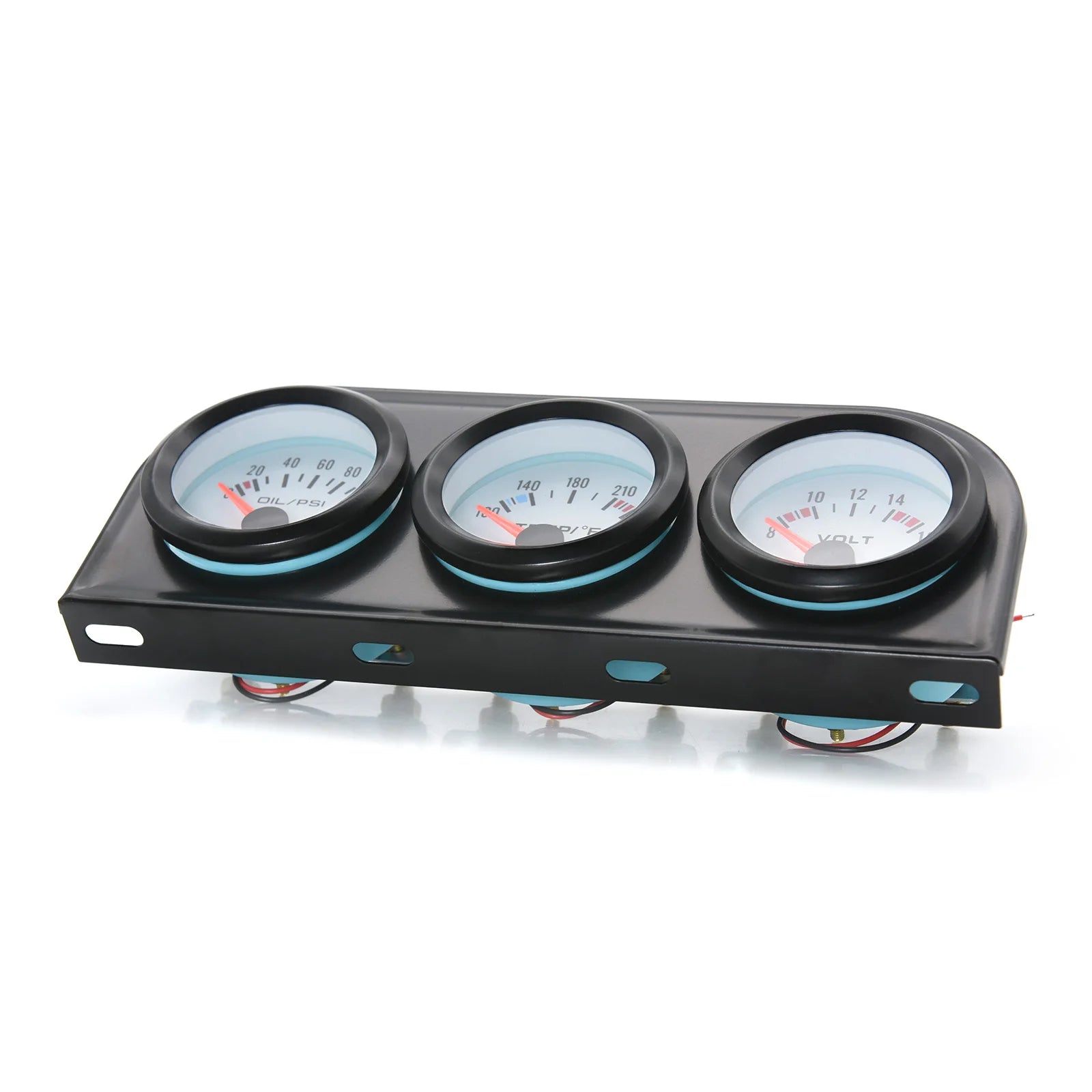 2" 52MM Triple Gauge 3 In 1 Water Temp Oil Pressure Oil Temperature Gauge | Racing Ca lifestyle view