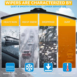 Xukey Front Windscreen Wiper Blades Set for Renault Grand Scenic / Scenic 2 II 2003 2004 detail view