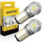 AUXITO 2X BAY15D 1157 P21/5W LED Brake Stop Light Bulbs Super Bright P21 5W 7507 LED Car Reversing Bulb Red White Tail Light DRL