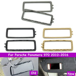 970 2010-2016 Car Front Sunshade Bezel Sun Visor Cover Frame Makeup Vanity Mirror Holder Outer Panel For Porsche Panamera