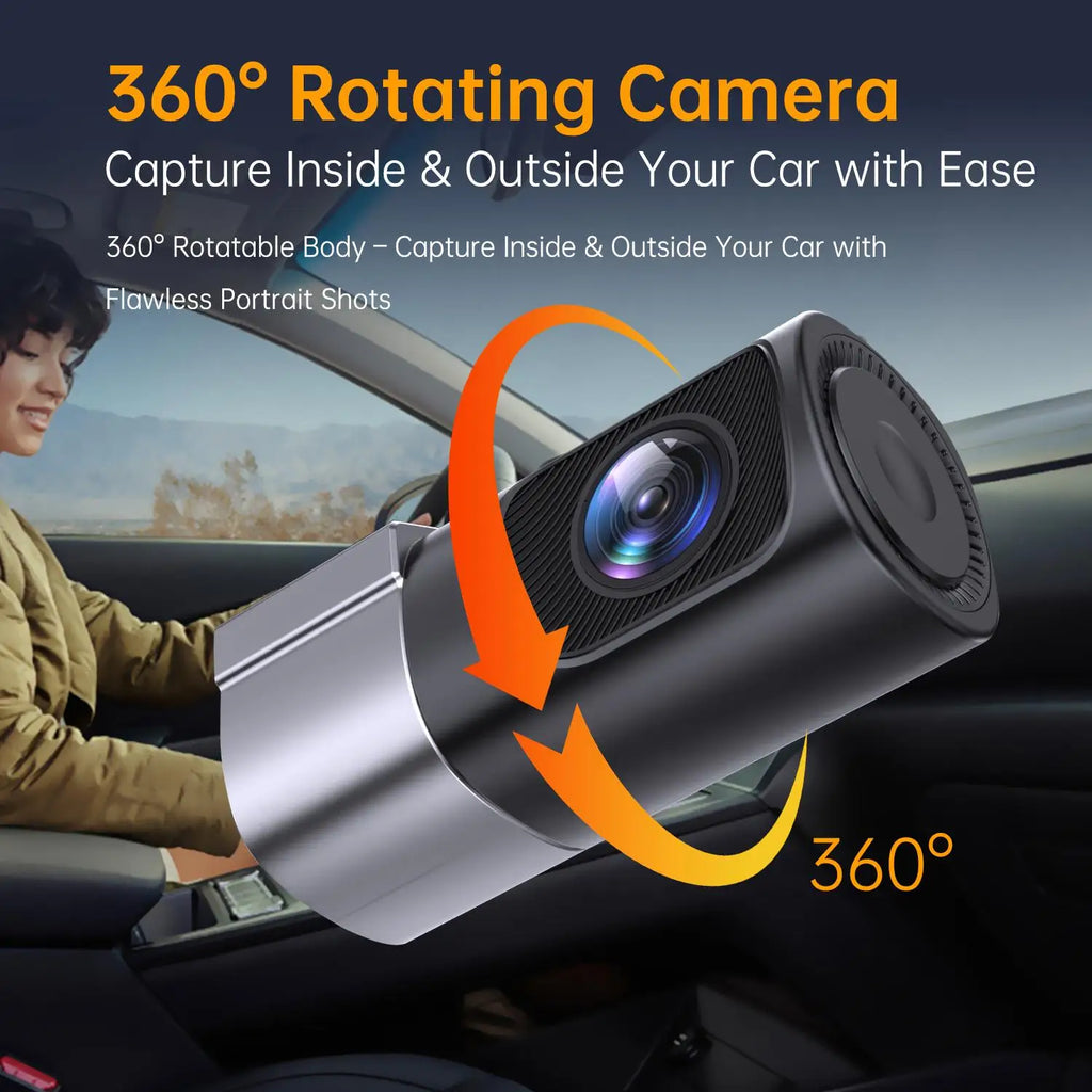 Mini Hidden 1080P Dash Cam | Night Vision, 24H Parking, Loop Recording, App Control