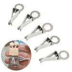 6pcs Car Vent Clips Metal Car Perfume Bottle Diffuser Exhaust Clip 360° Rotating Air Outlet Clamp Auto Decorative Accessories