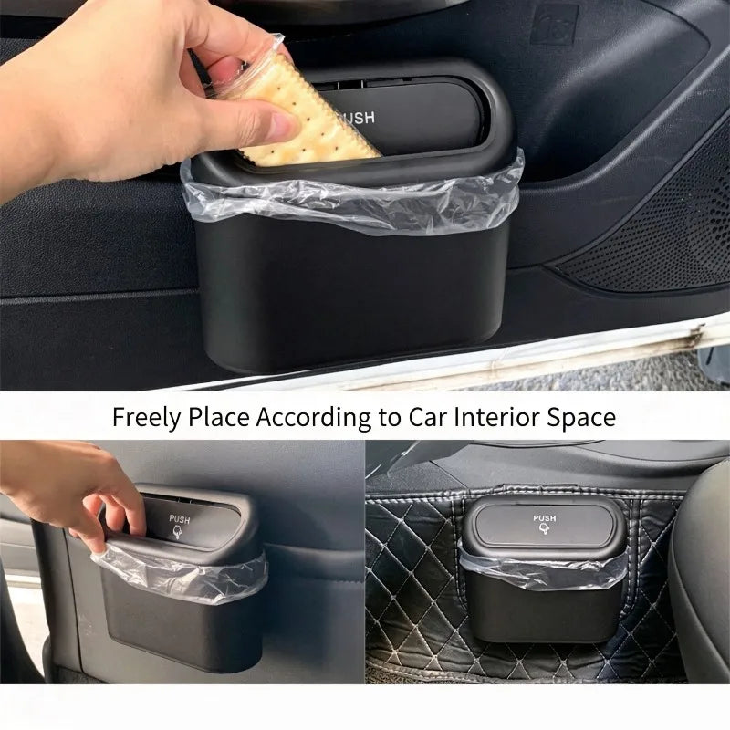 Car Trash , Waterproof Hanging Car Garbage Bin, Multifunctional Vehicle Storage Box for detail view
