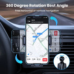 TOPK Car Phone Holder Mount | Upgraded Metal Hook Air Vent Phone Mount for All Phones close-up view
