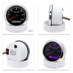 85mm Tachometer with LCD Hour Meter | 7 Color LED Backlight for Marine Boat Car additional angle