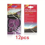 3-60pcs Car Air Freshener Natural Scented Tea Paper Auto Hanging Vanilla Perfume Fr additional angle