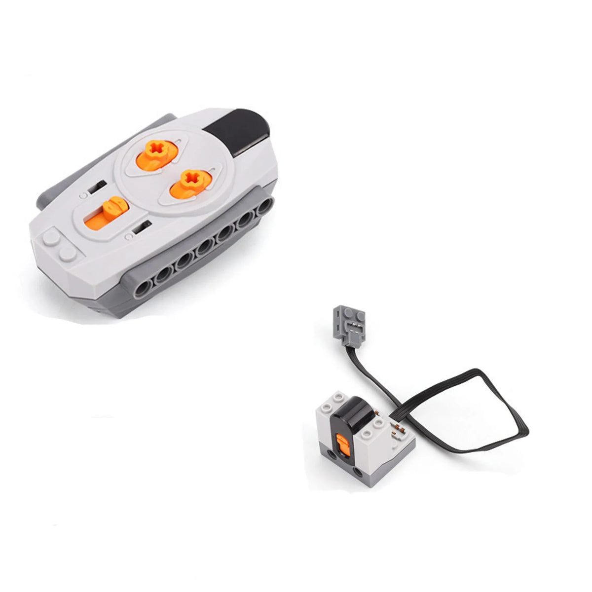 Motor Car Remote Control Battery Box Switch with LED Light Building Blocks detail view