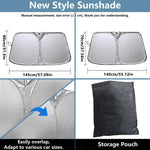 Foldable Car Sunshade | Windshield UV Protection Cover for Interior additional angle