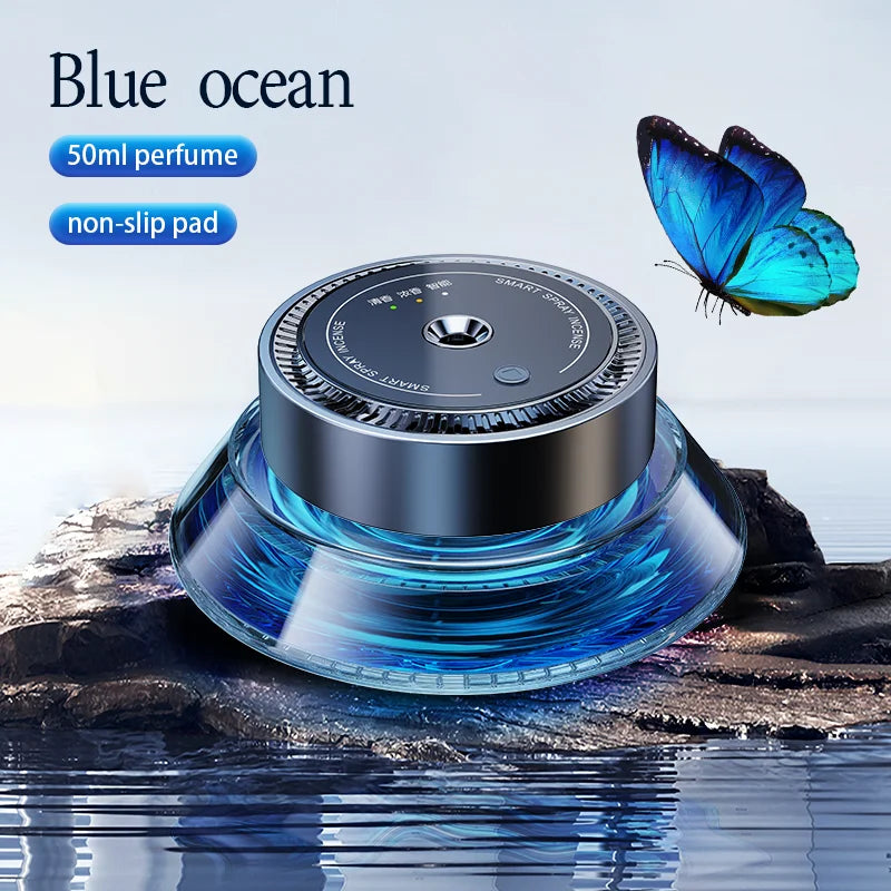 Car Air Freshener Perfume Vent Clip Electric Aroma Diffuser Essential Oil Diffuser Intelligent Microquake Response 50ml