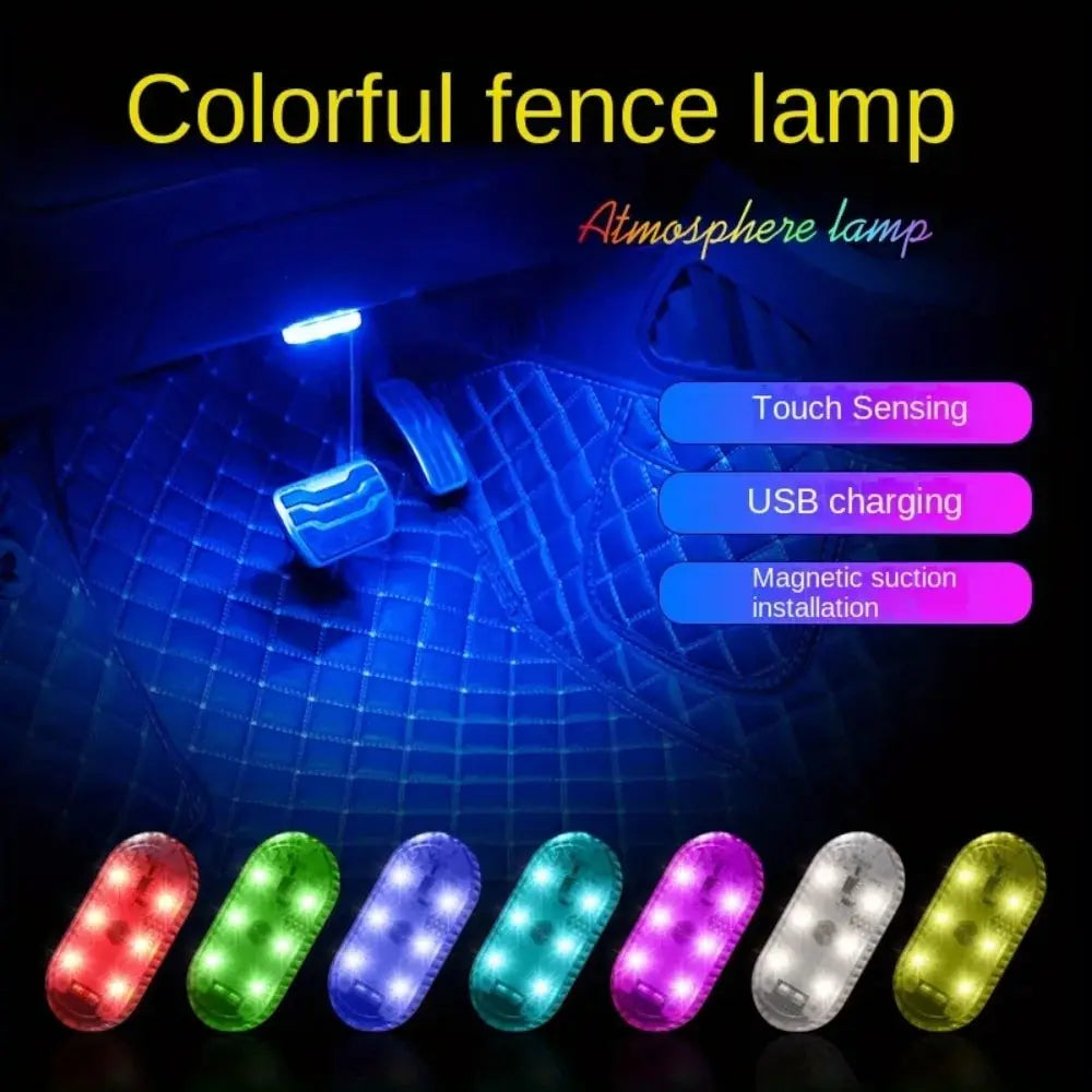 Wireless LED Car Interior Light USB Rechargeable