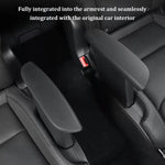 For Tesla Model YL Six Seats Second Row Armrest Protective Cover Silicone Handrail Elb close-up view