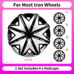 4PC 15 Inch Iron Steel Wheels Hubcaps Cover for Automobile Full Rim Cover Caps Rim Hubcap for R15 Tire Universa Car Accessories