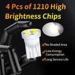 10 Pcs T10 4SMD 1210 LED Car Light Blue Reading Light Set detail view