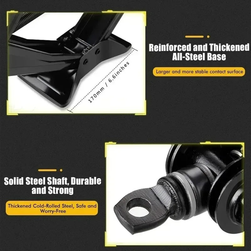 Hand Cranked Car Jack 08T 1T 2T Portable Scissor Jack Labor Saving Tool For Vehicle Tire detail view