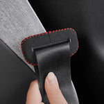 2Pcs Car Seat Belt Buckle Protector Cover for Mazda Models | Suede Accessories close-up view