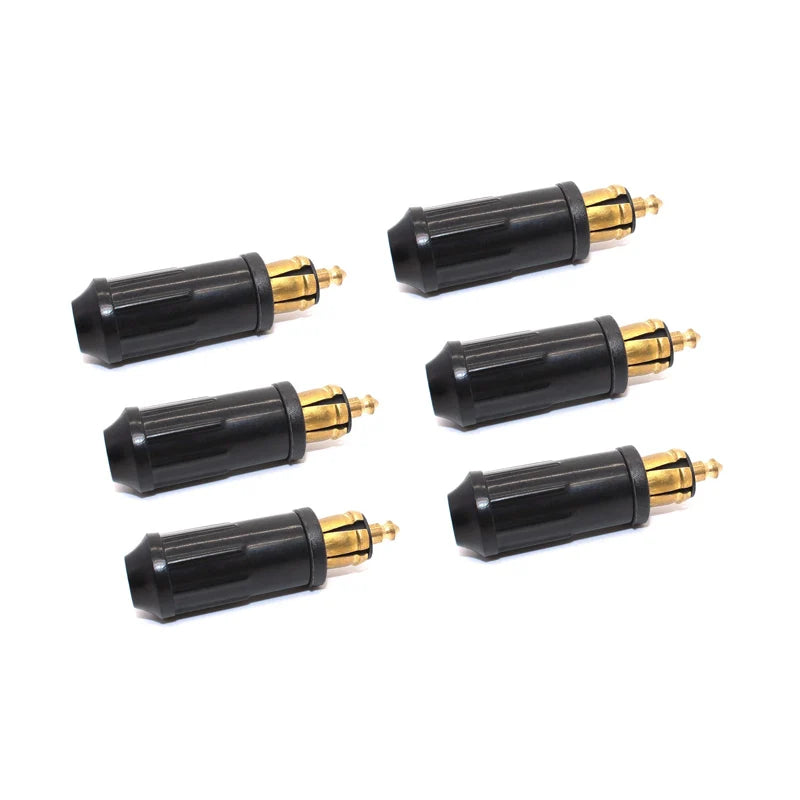 DIY Din Hella Male Plug Powerlet Plug European Type 12V Cigarette Lighter Adapter Connector Fits Mot