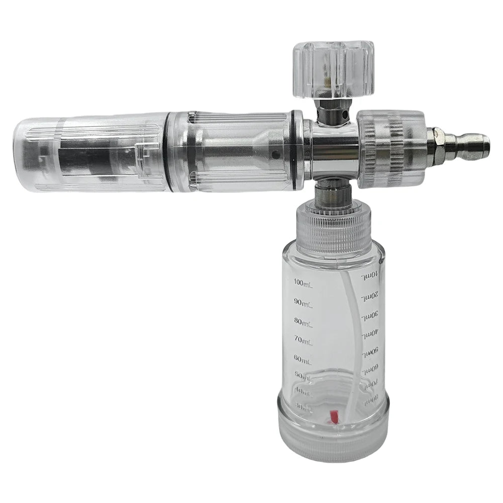 100ml Soap Foam Spray Bottle | 4500PSI Pressure Washer Foam Pot with 1/4 Inch Quick additional angle