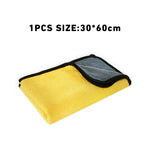 Heavy Duty Microfiber Car Wash Towels | Absorbent Lint Free Cleaning Cloths alternate view