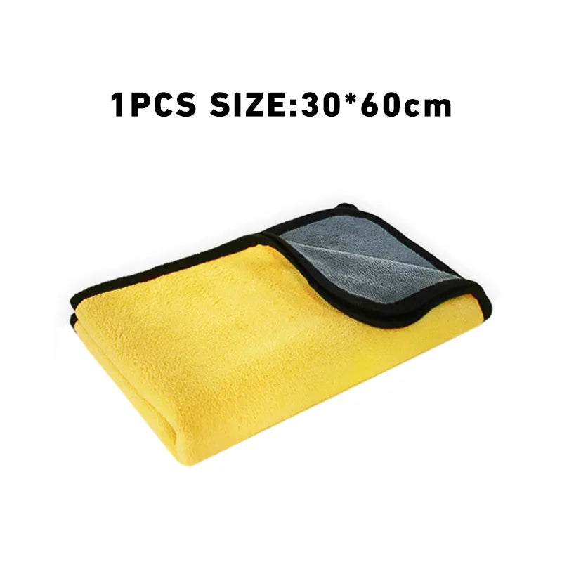 Heavy Duty Microfiber Car Wash Towels | Absorbent Lint Free Cleaning Cloths alternate view