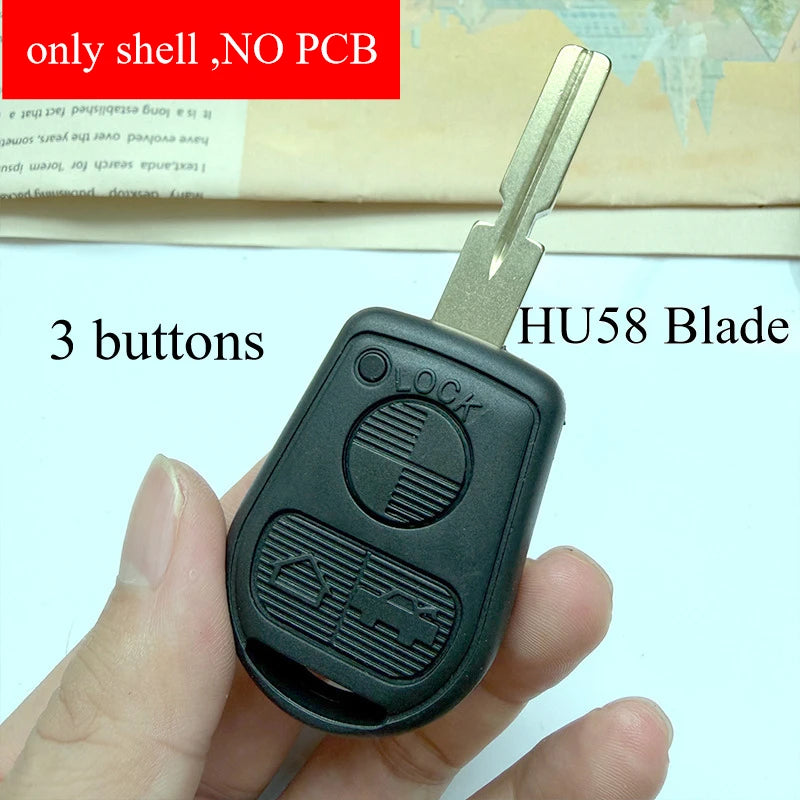 2 3 Buttons HU58 HU92 Blade Car Key Housing Key Case Shell for BMW E31 E32 E34 E36 E3 lifestyle view