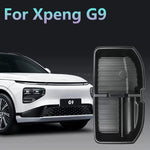 For Xpeng G9 Front Trunk Storage Box Compartment Organizer Tray Waterproof Stain-Resistant Easy-Clea