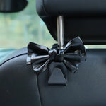 Car Seat Back Bowknot Purse Hook Leather Holder alternate view