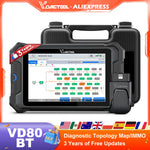 VDIAGTOOL VD80BT Bluetooth Car Diagnostic Tool WIFI Wireless Bidirectional Scanner with Topology Map
