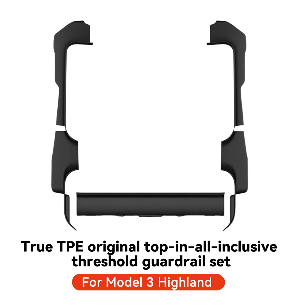 YZ for Tesla Model 3/Y Highland Juniper 2021-2025 Rear Door Sill Protection Strip lifestyle view