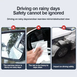 4/2PCS Car Rearview Mirror Rain Eyebrow Carbon Fiber Rain Shield Sun Shade Clear Visi alternate view
