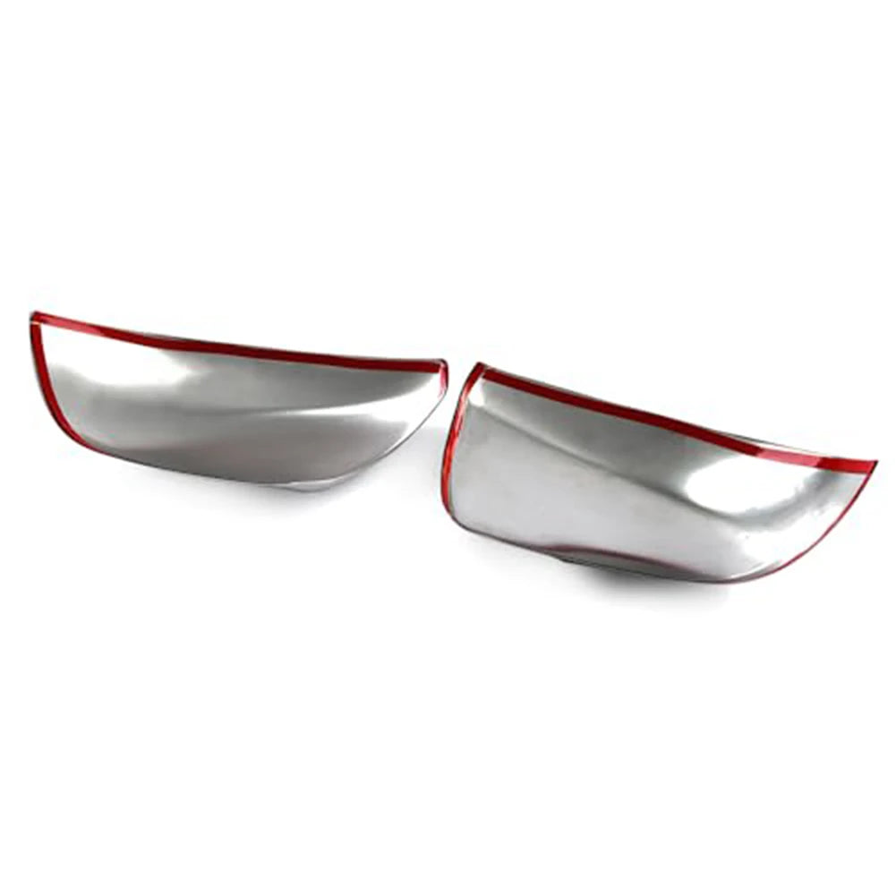 W447 Vito 2014-2023 Chrome Wing Mirror Cover Cap Bright Silver ABS Rearview Housing Replacement Parts Set 2 Pcs
