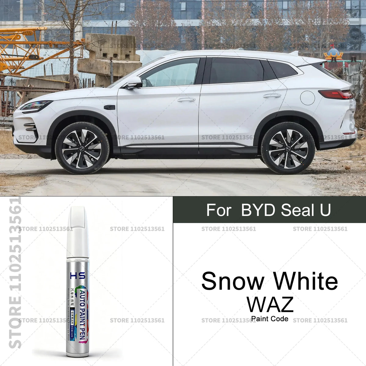 Car Paint Repair Pen For BYD Seal U Paint Scratch Repair Accessories White WAZ Blue STD detail view