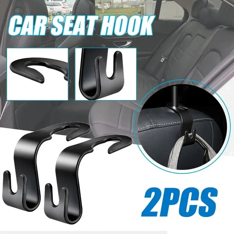 Car Seat Headrest Hook | Auto Back Seat Storage Organizer additional angle