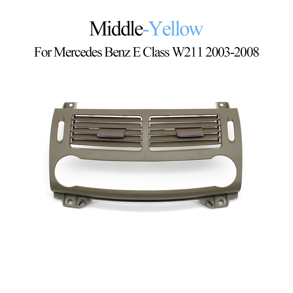 Car Front Air Conditioning AC Vent Grille Outlet Cover Tirm For Mercedes Benz E Class W211 E220 E250 E320 E350 E55 2003-2008