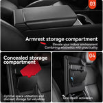 For Tesla Model 3/Y/Highland/Juniper 2026 Center Armrest Hidden Storage Box | Cup Holder detail view