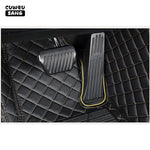 CUWEUSANG Custom Car Floor Mats For Honda Jazz Fit Auto Carpets Foot Coche Accessorie
