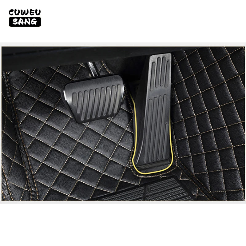 CUWEUSANG Custom Car Floor Mats For Cadillac Escalade Auto Carpets Foot Coche Accessorie