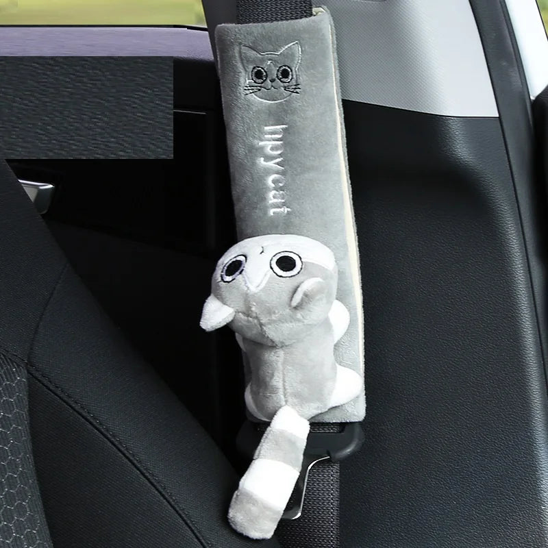 Cute Animal Car Seat Belt Pads Universal Car Seat Shoulder Strap Pad Cushion Cover Ca lifestyle view