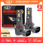 20000LM H11 LED Canbus H8 H9 H16JP 9005 HB3 9006 HB4 LED Car Headlight Bulb Canbus Super Bright 6000