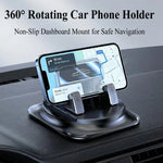 One-Hand Operated Dash Phone Clip, Shockproof 360° Rotatable Holder for Car, Perfect A close-up view
