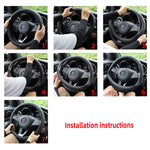 1 Artificial Lamb Skin Sense Three-dimensional Styling Sports Car Steering Wheel Cove lifestyle view