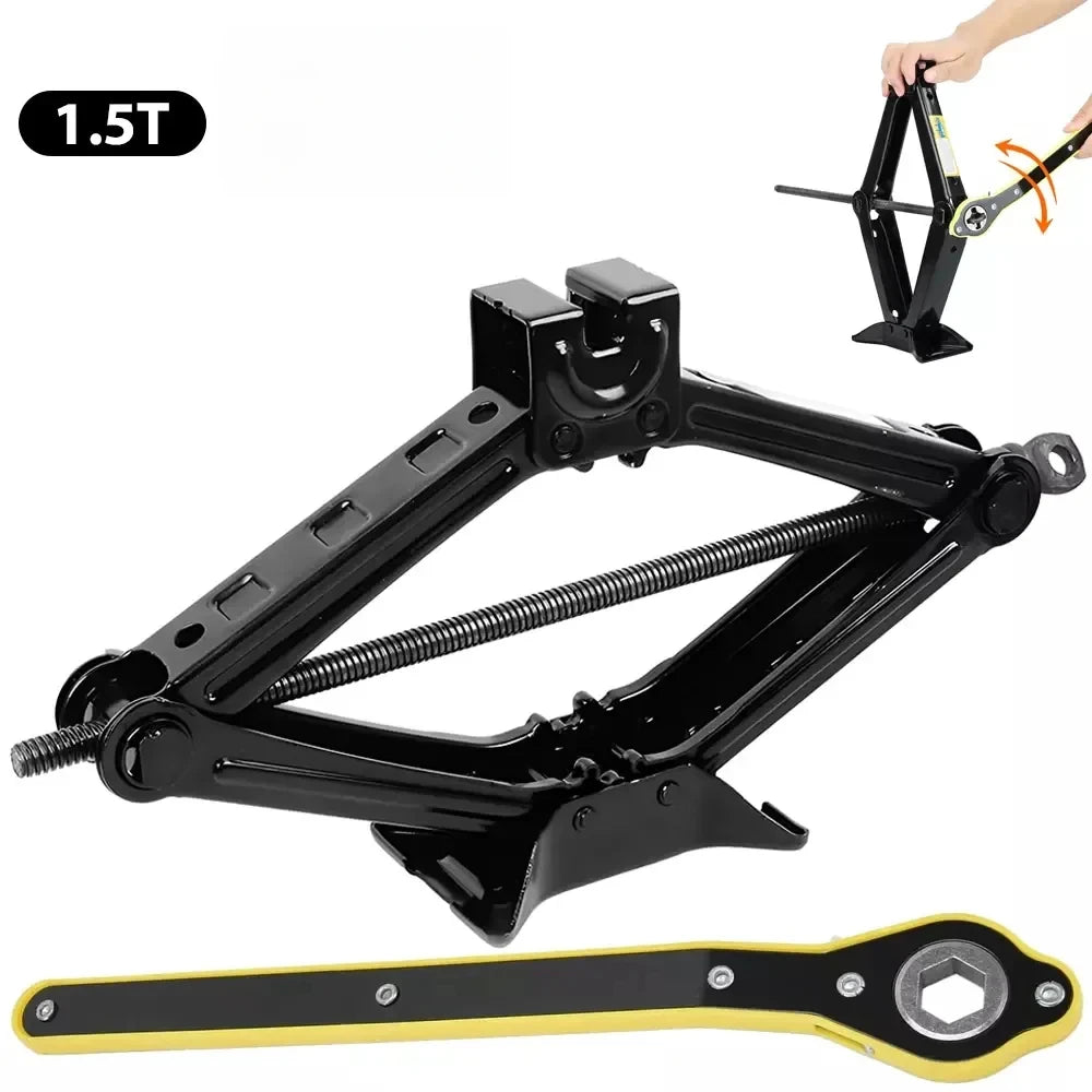 1.5T car jacks Manual Lift Jack Car Repair Tool Lifting Tool with Labor-saving Ratche alternate view