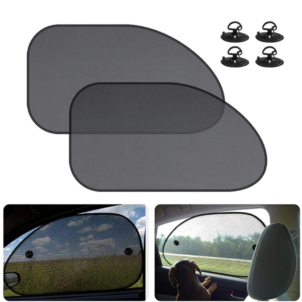 Mesh Windscreen Sun Shade Foldable Car Windshield Visor
